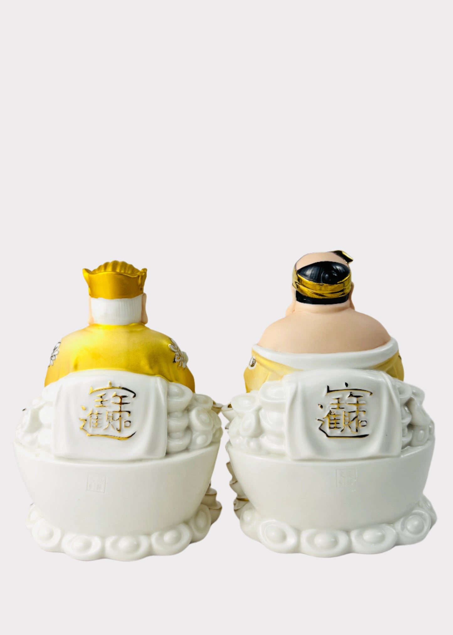 Gold Ombre Land and Prosperity Gods - Porcelain