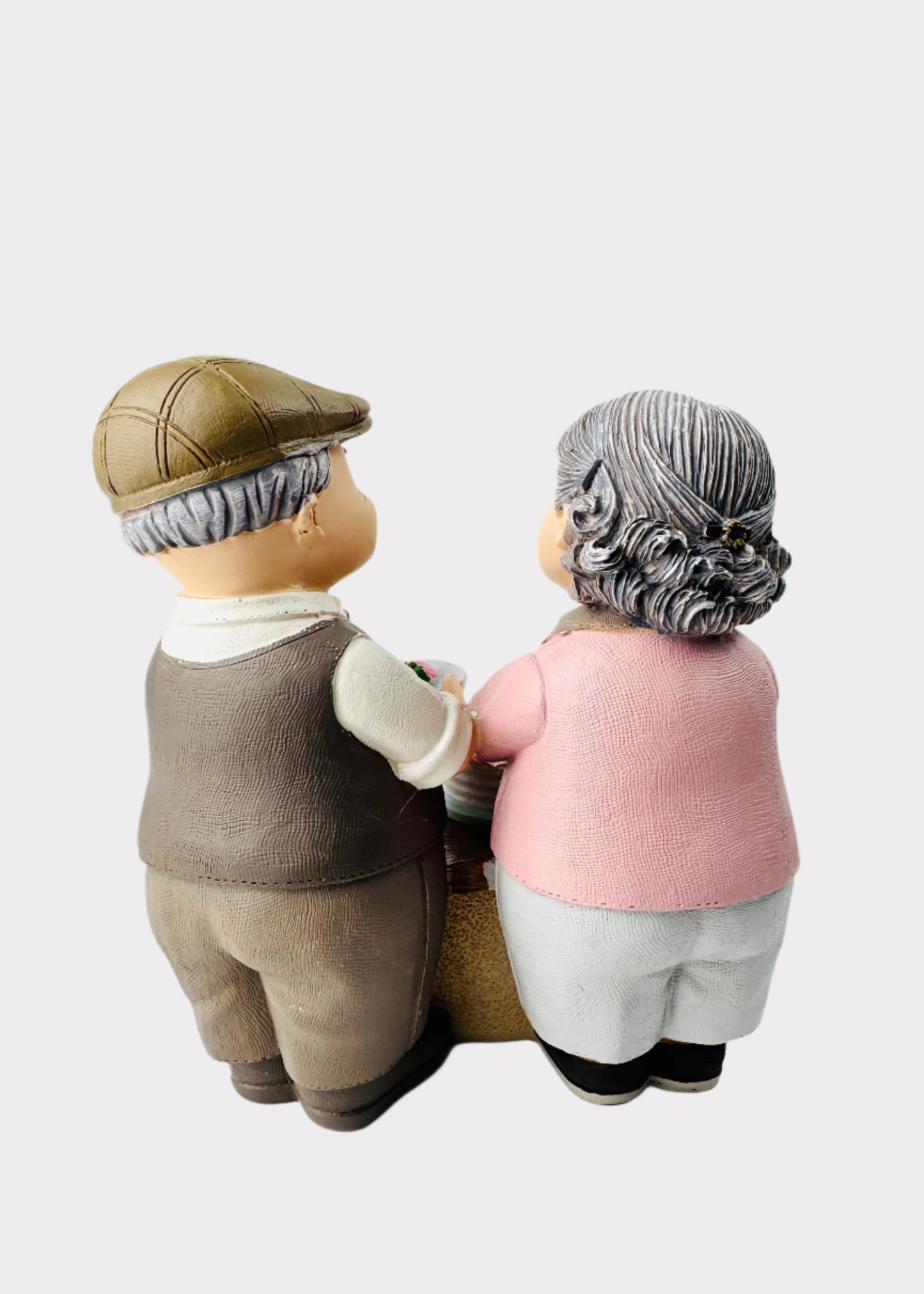 Grandparents Making Cake Figurine