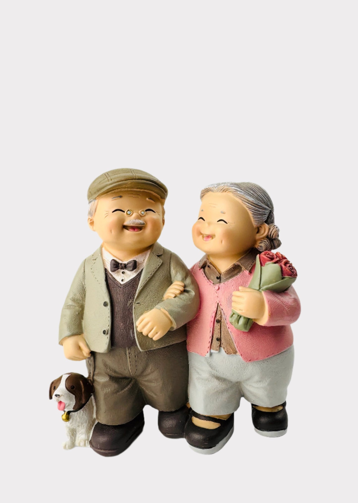 Grandparents Strolling Figurine