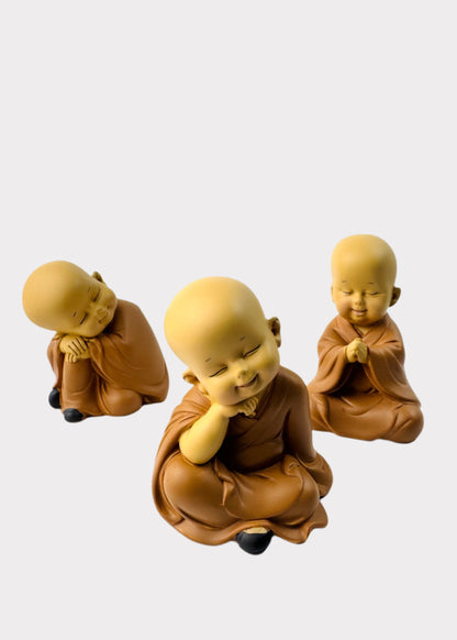 Serene Little Monks Meditation
