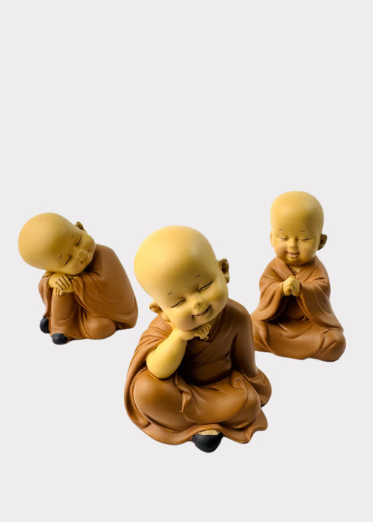 Serene Little Monks Meditation