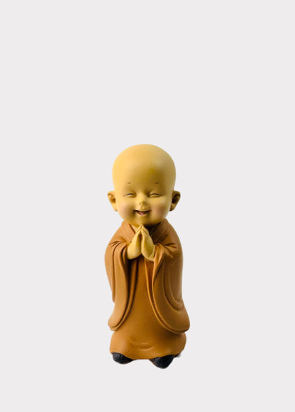 Smiling Little Monks Standing Figurine Set