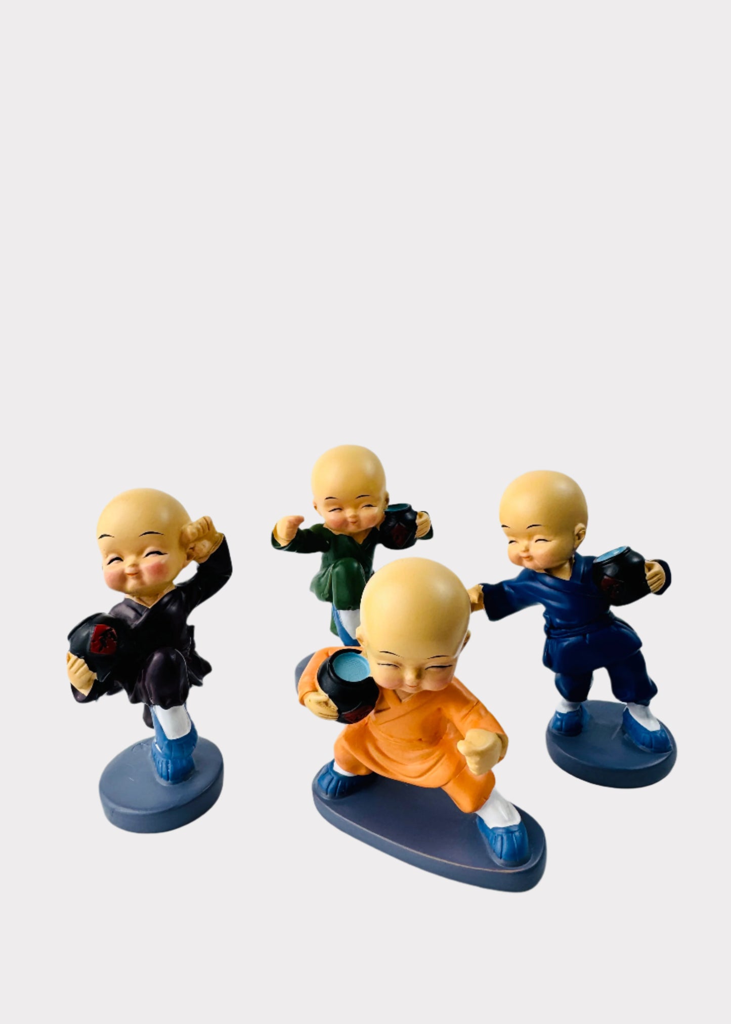 Kung Fu Little Monks Figurine Set