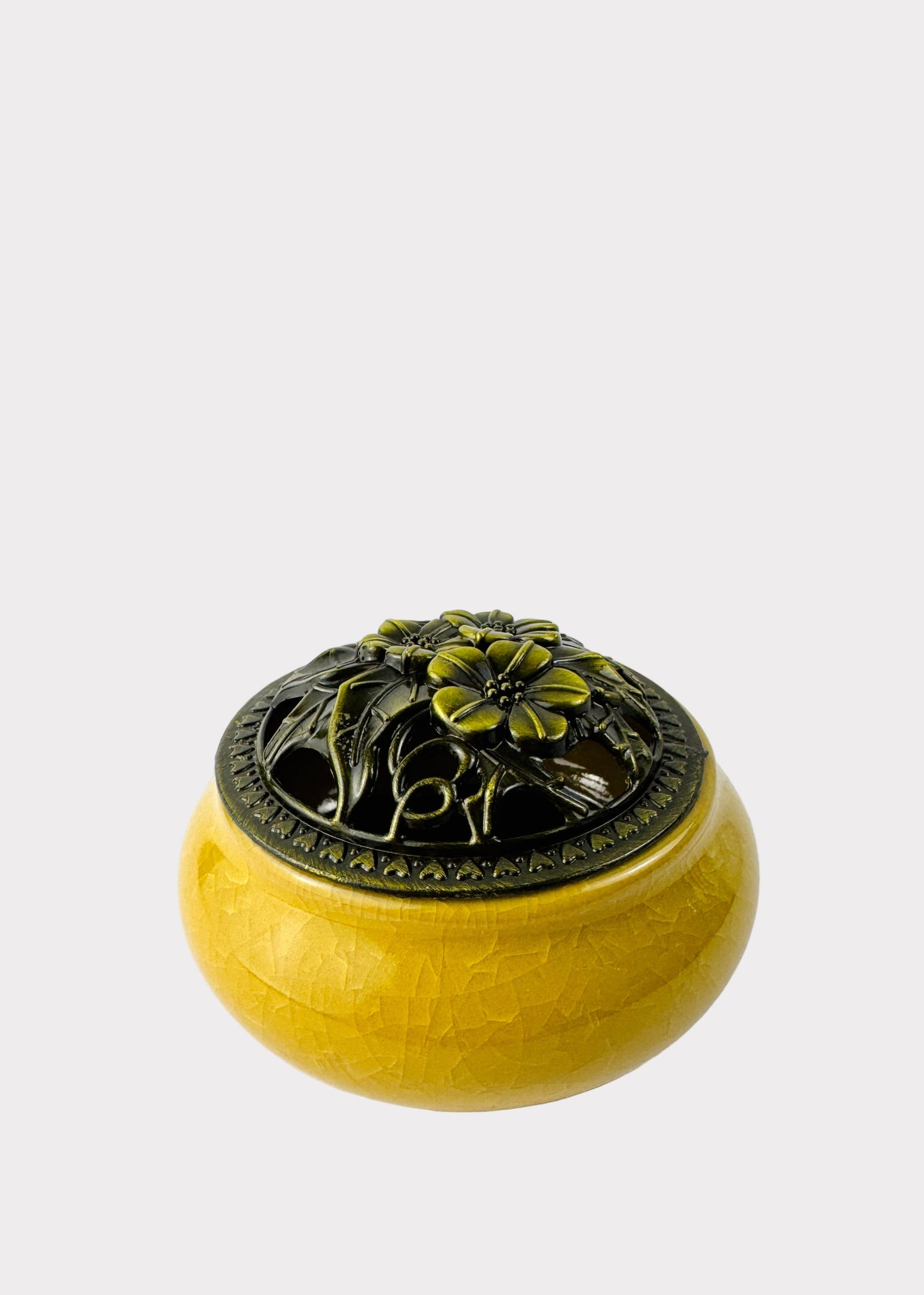 Blossom Incense Burner Bowl | Ceramic | Cone or Coil | 4 Colors