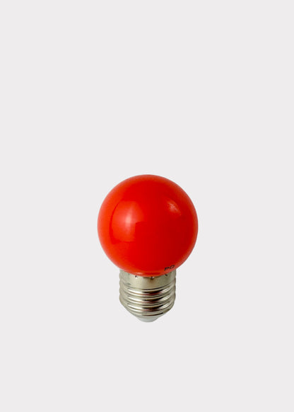 Red LED Bulb - Medium Base E26/E27 - 2 PACK