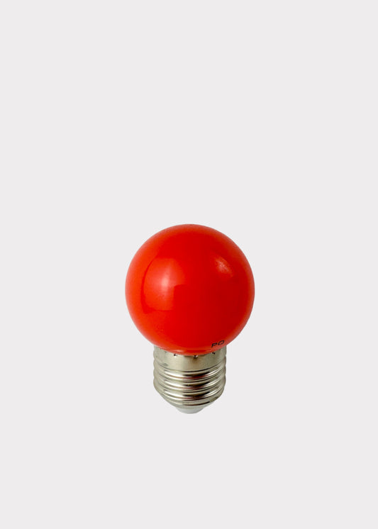 Red LED Bulb - Medium Base E26/E27 - 2 PACK