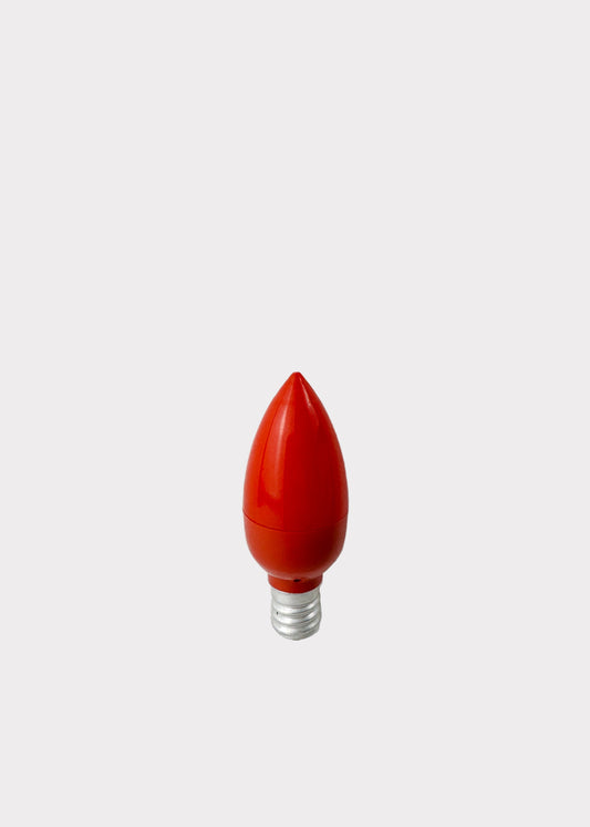 Red LED Altar Bulb - E12 Candelabra Base - 2 PACK