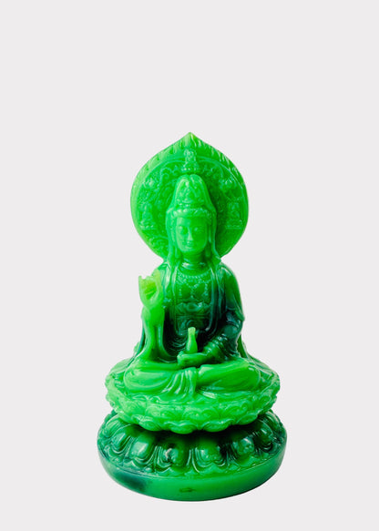Double Sided Guan Yin with Halo - Resin Statue