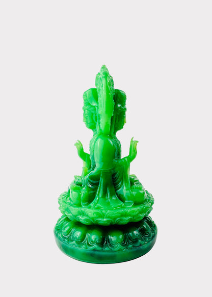 Double Sided Guan Yin with Halo - Resin Statue