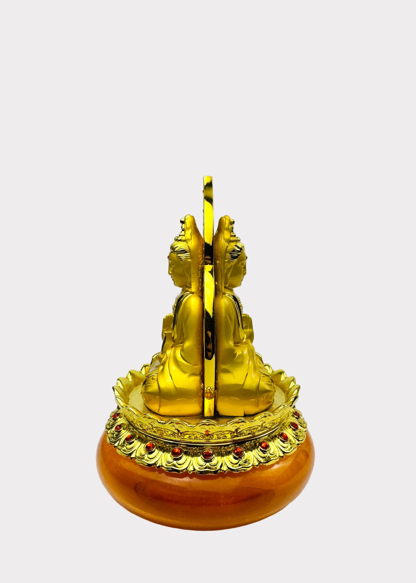 Guan Yin - Aroma Diffuser Statue - Gold Tone with Amber Reservoir