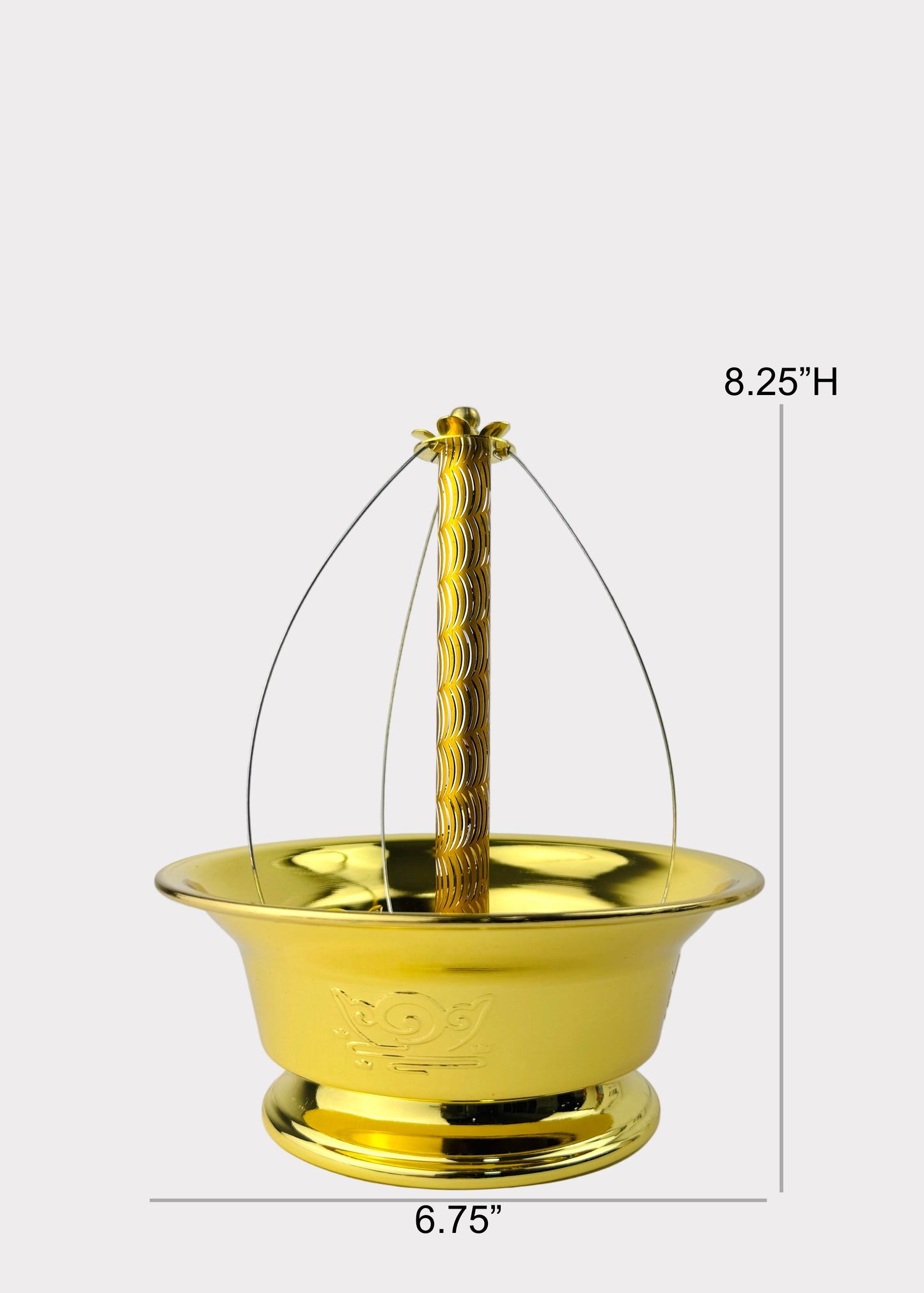 Coil Incense Burner - Golden Bowl Holder