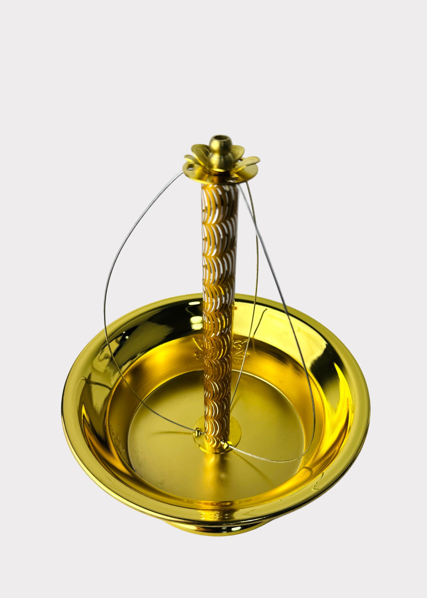 Coil Incense Burner - Golden Bowl Holder