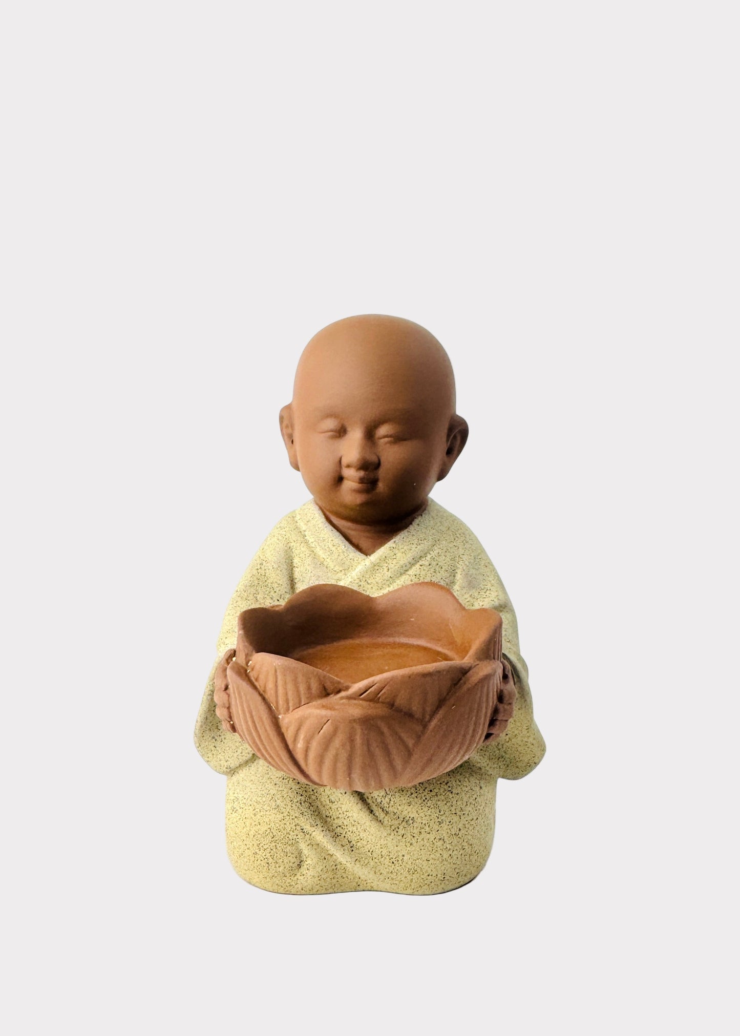 Prayer Monk Cone Incense Burner - Ceramic