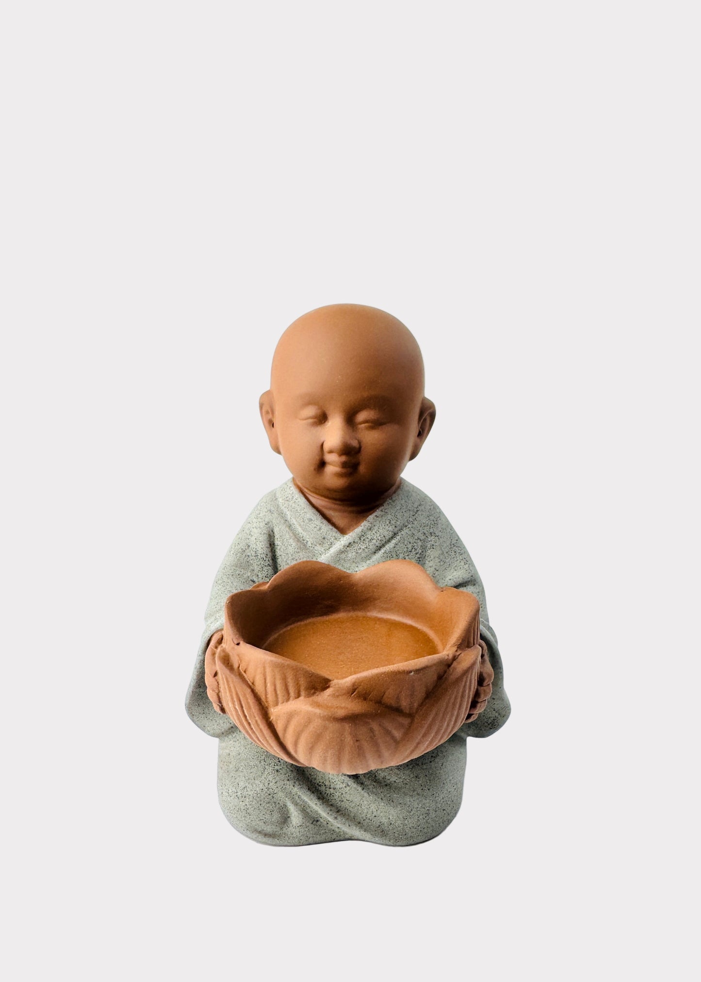 Prayer Monk Cone Incense Burner - Ceramic