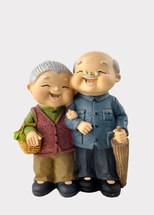 Grandparents on Market Day Stroll Figurine