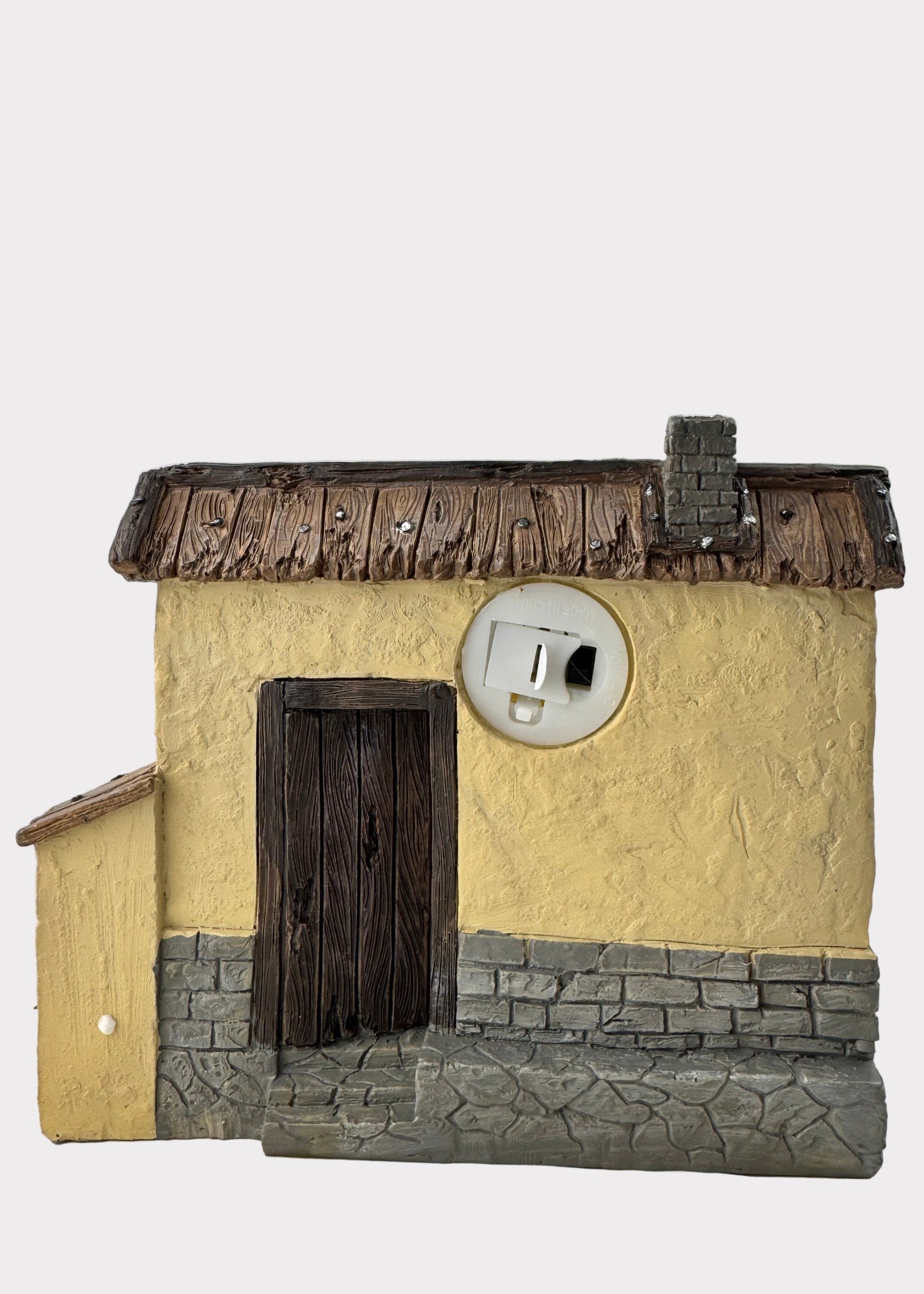 Grandparents Playing Chess  Village House Figurine