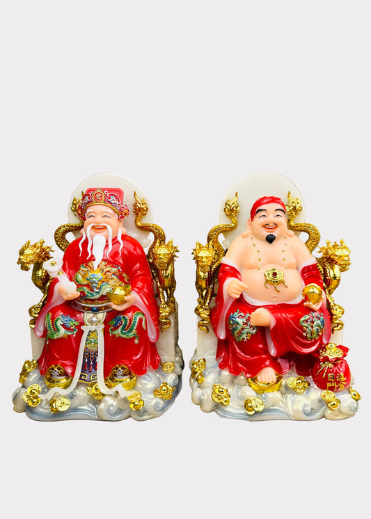 Earth and Prosperity God - Dragon Throne - Red