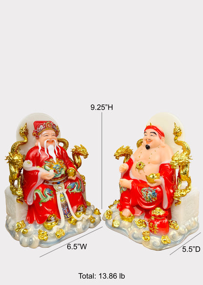 Earth and Prosperity God - Dragon Throne - Red