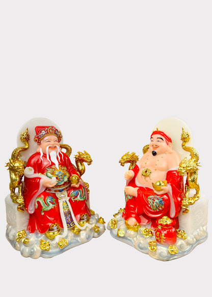 Earth and Prosperity God - Dragon Throne - Red