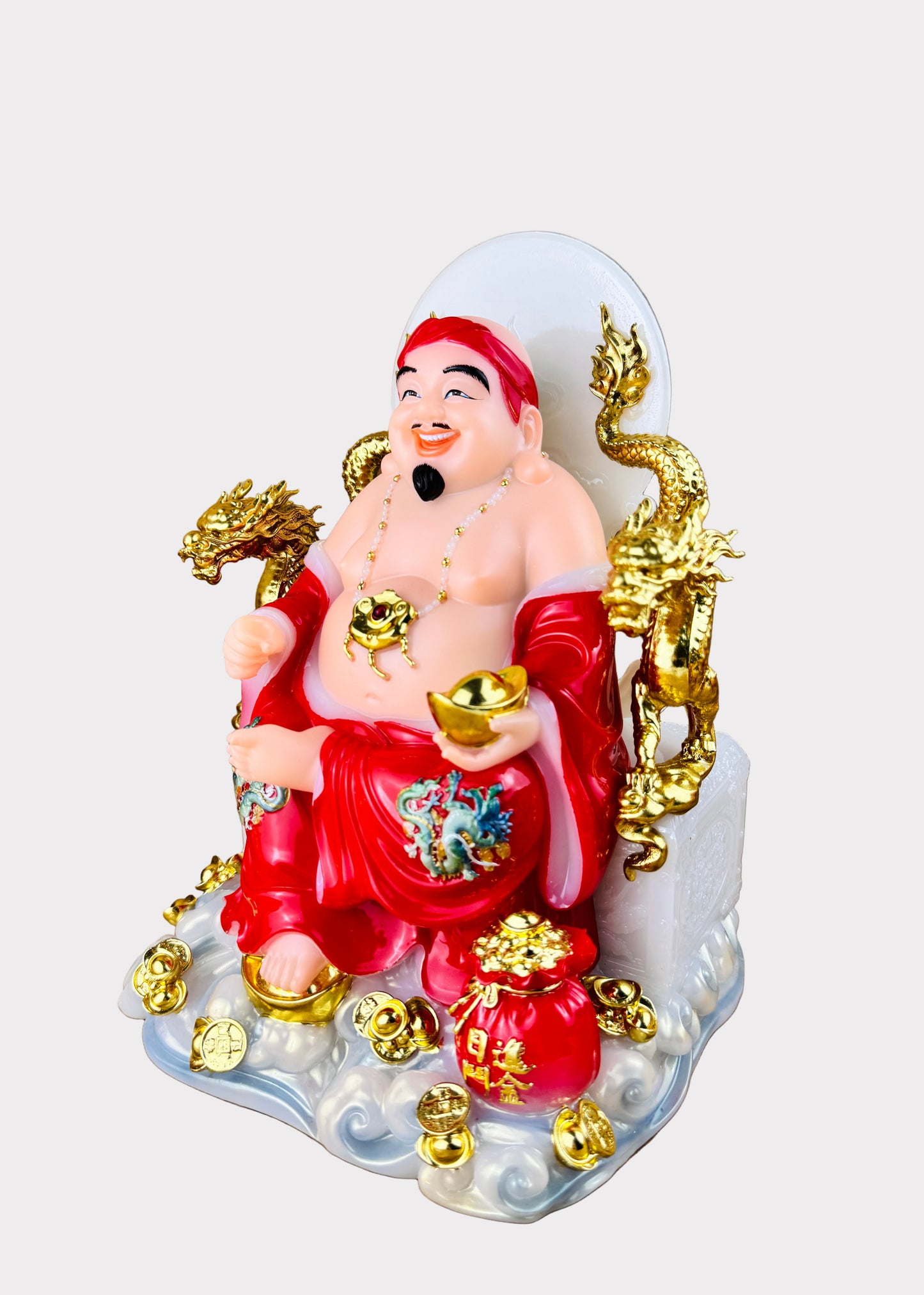 Earth and Prosperity God - Dragon Throne - Red