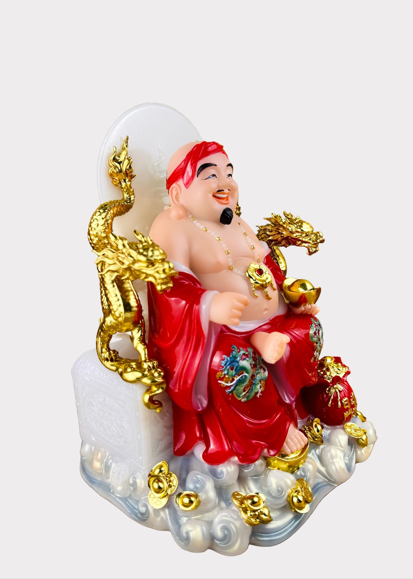 Earth and Prosperity God - Dragon Throne - Red