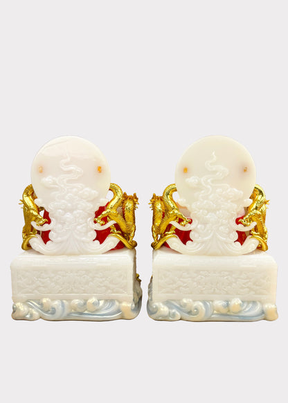Earth and Prosperity God - Dragon Throne - Red