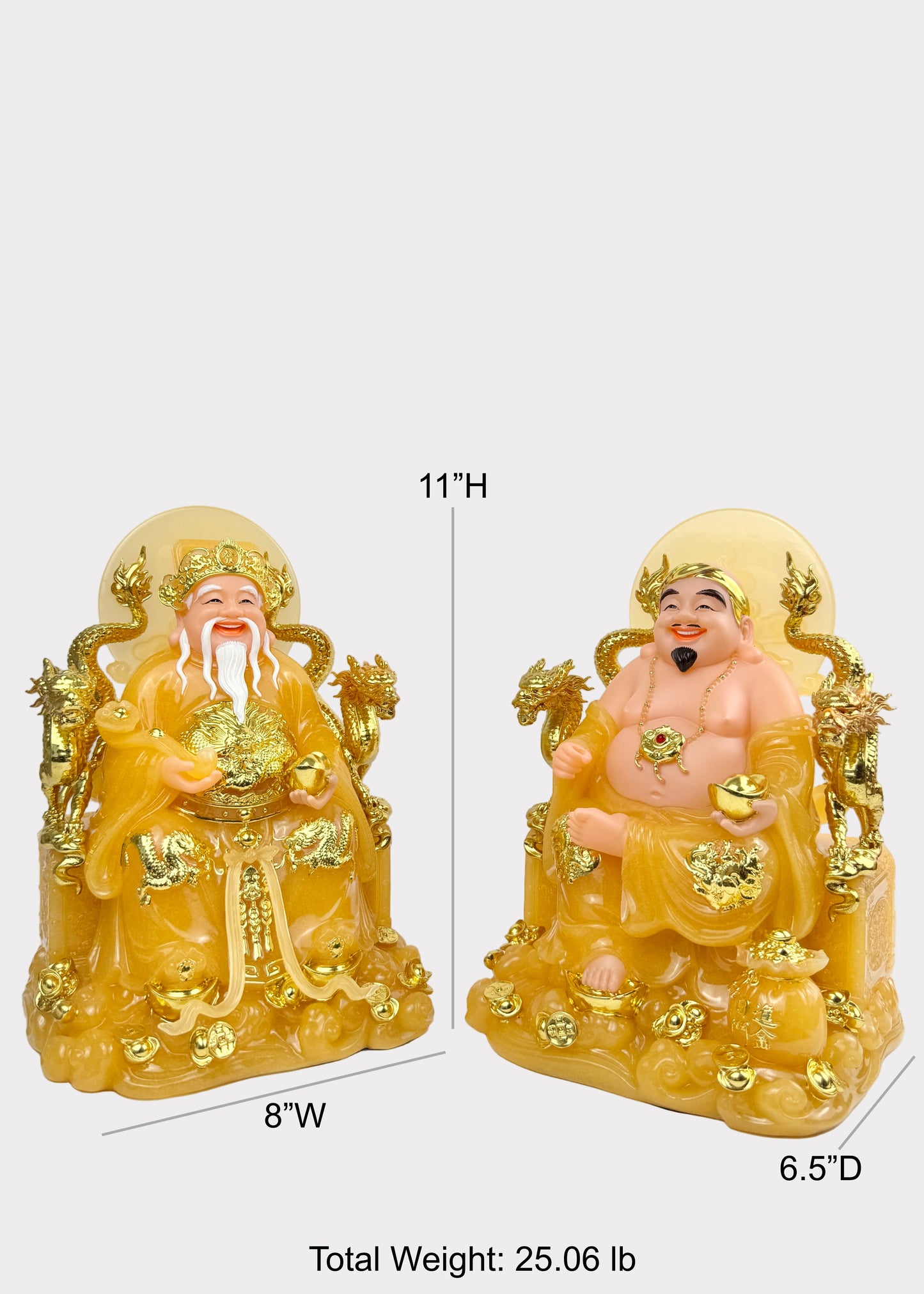 Earth and Prosperity God - Dragon Throne - Citrine