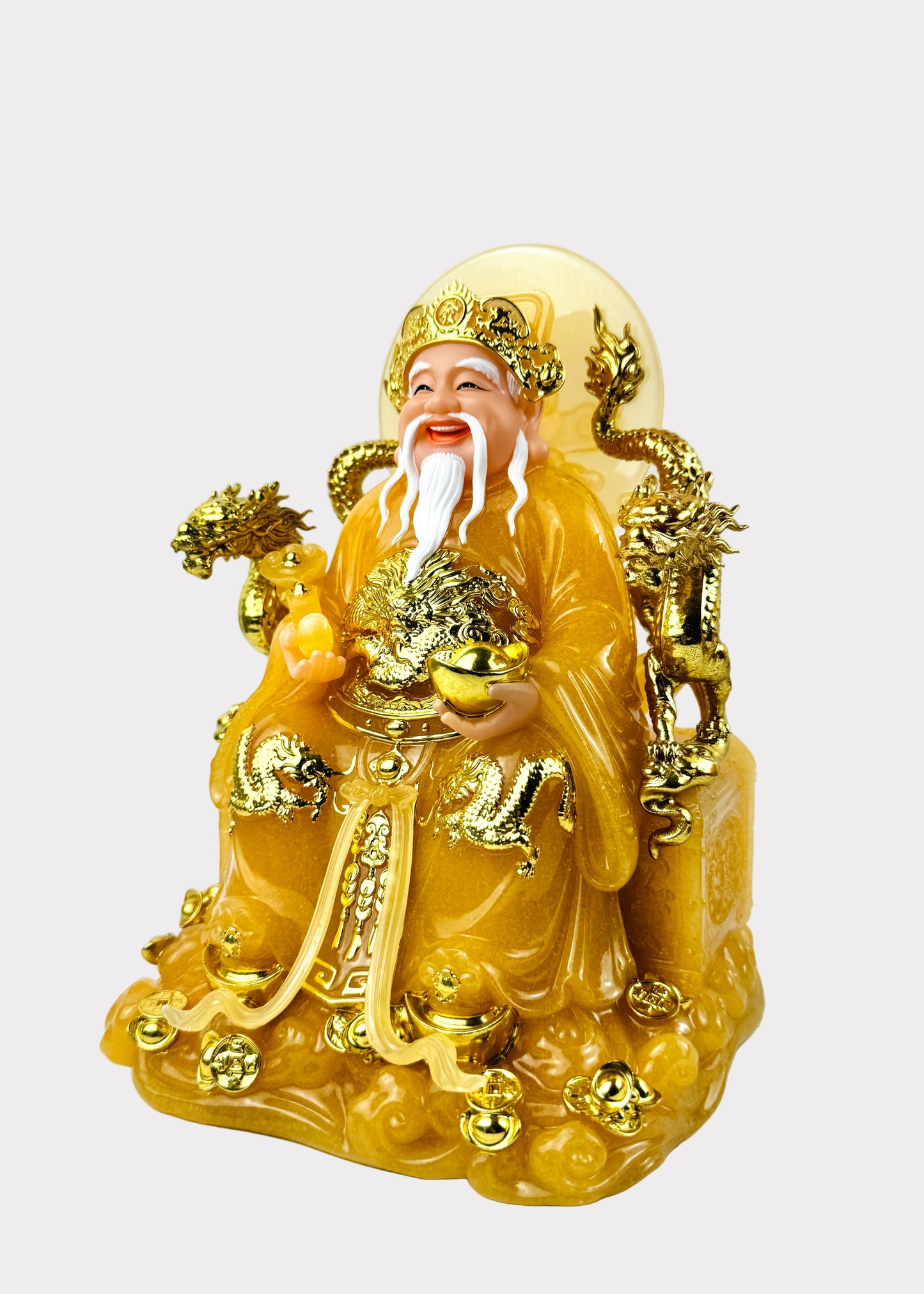 Earth and Prosperity God - Dragon Throne - Citrine