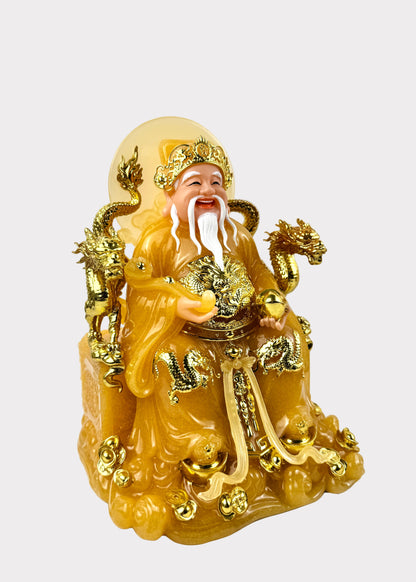 Earth and Prosperity God - Dragon Throne - Citrine