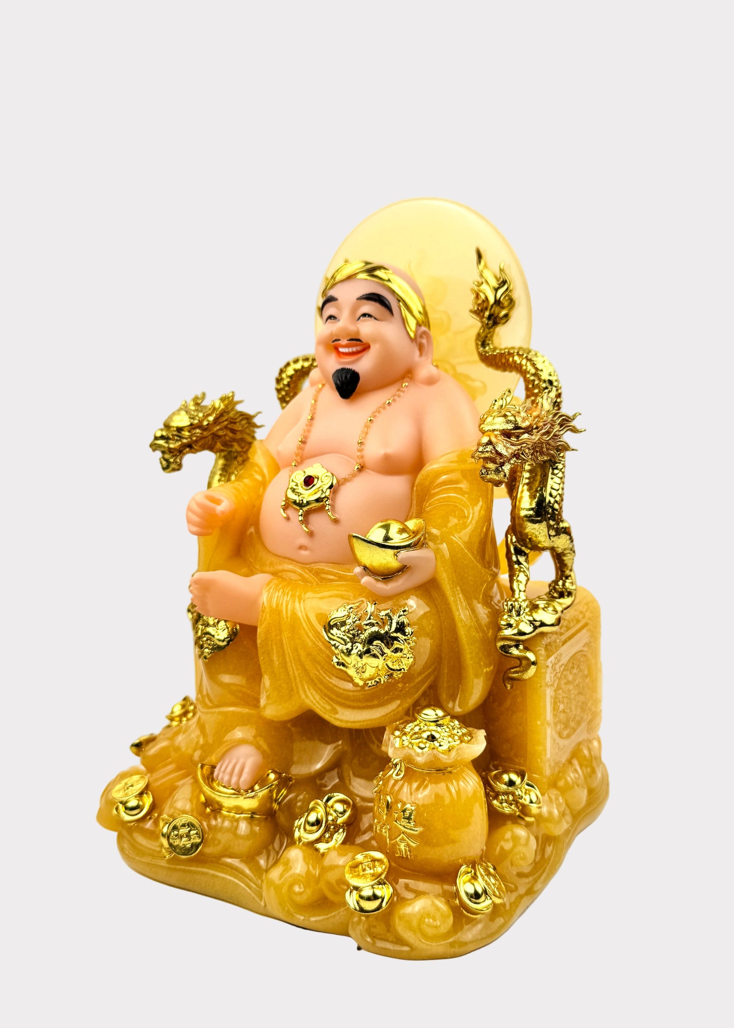 Earth and Prosperity God - Dragon Throne - Citrine
