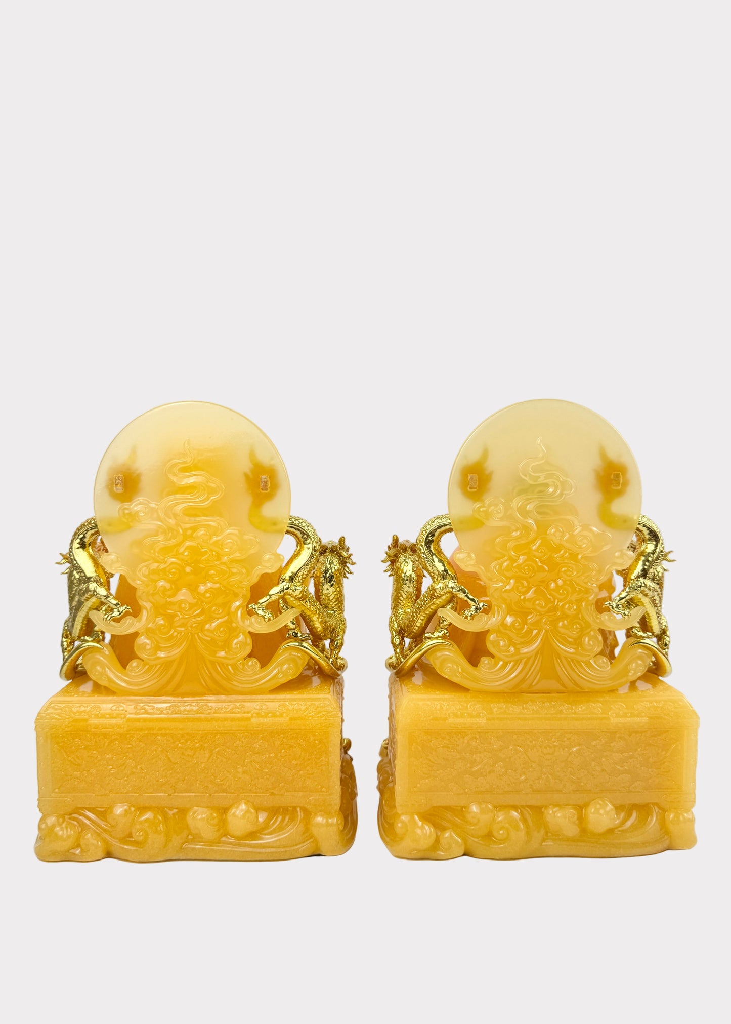 Earth and Prosperity God - Dragon Throne - Citrine