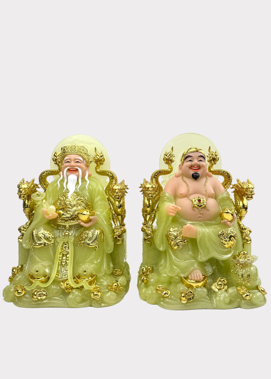 Earth and Prosperity God - Dragon Throne - Jade