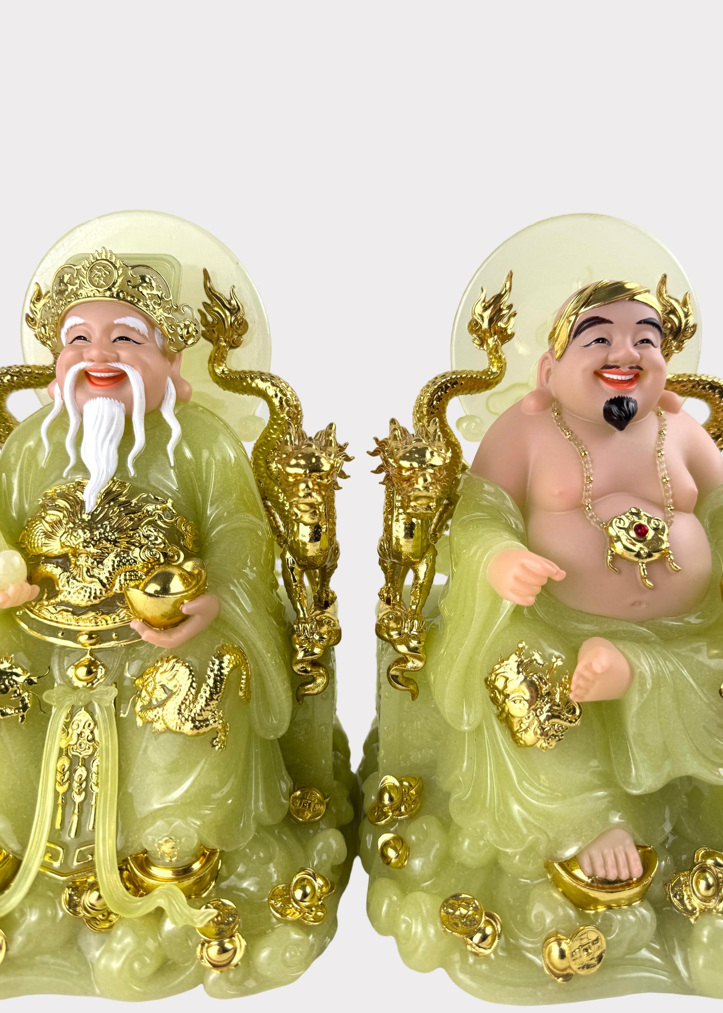 Earth and Prosperity God - Dragon Throne - Jade