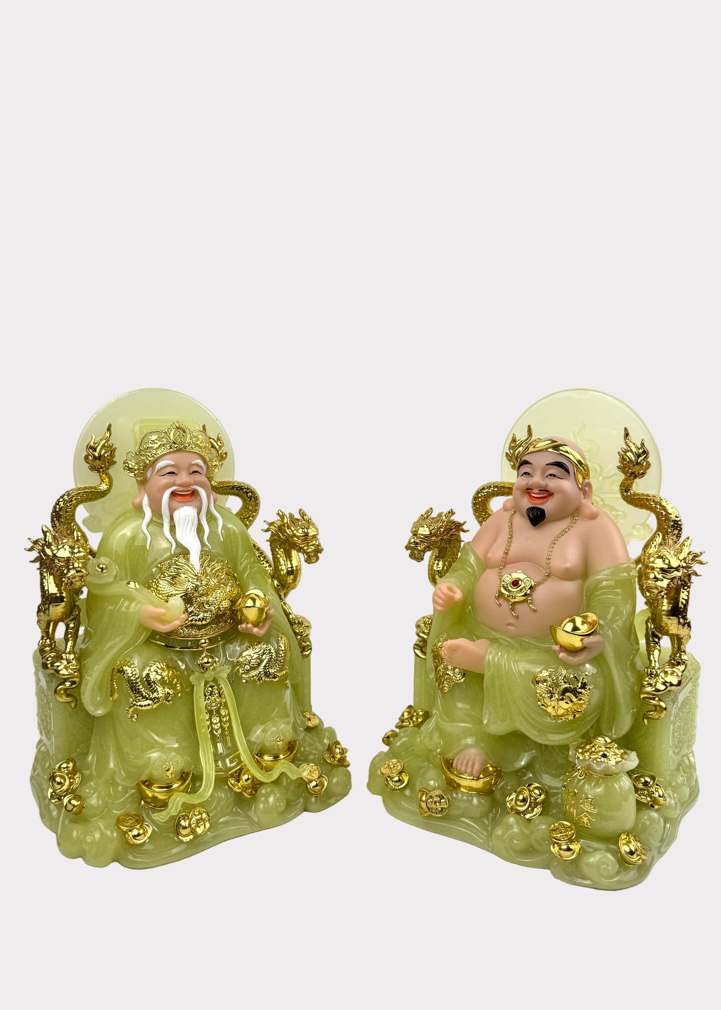 Earth and Prosperity God - Dragon Throne - Jade