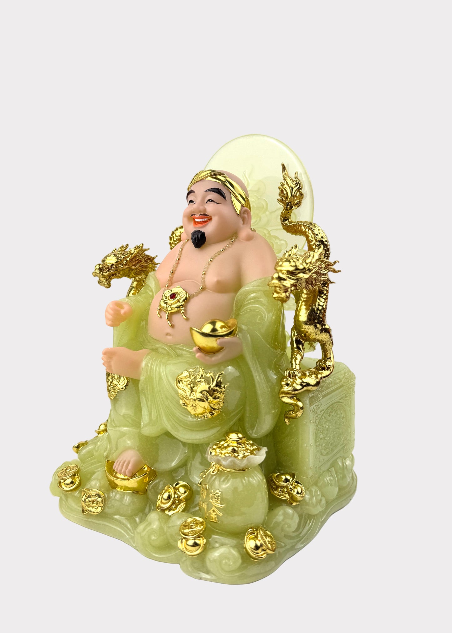 Earth and Prosperity God - Dragon Throne - Jade