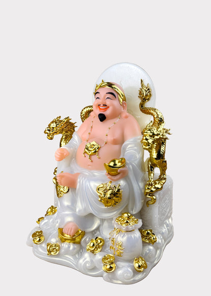 Earth and Prosperity God - Dragon Throne - Pearl White