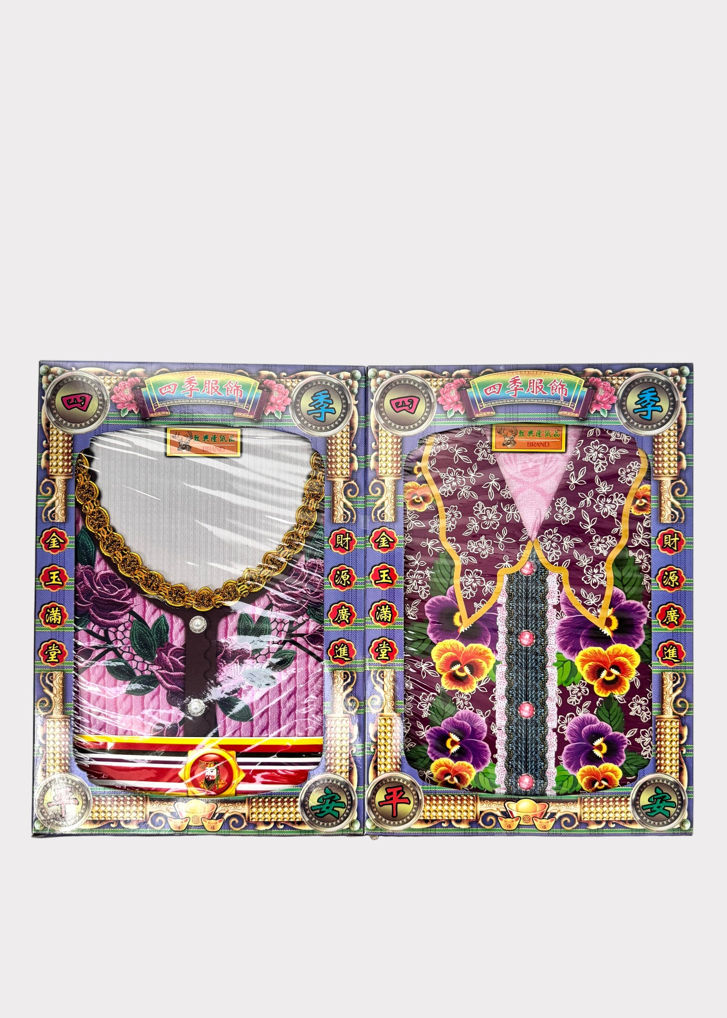 Four Season Woman Clothing Joss Paper Set - 女四季衣
