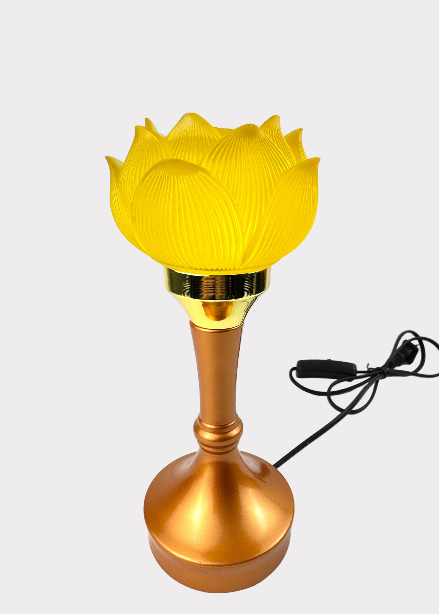 Lotus LED Lamp Pair – Yellow Flower – Multi-Color Glow