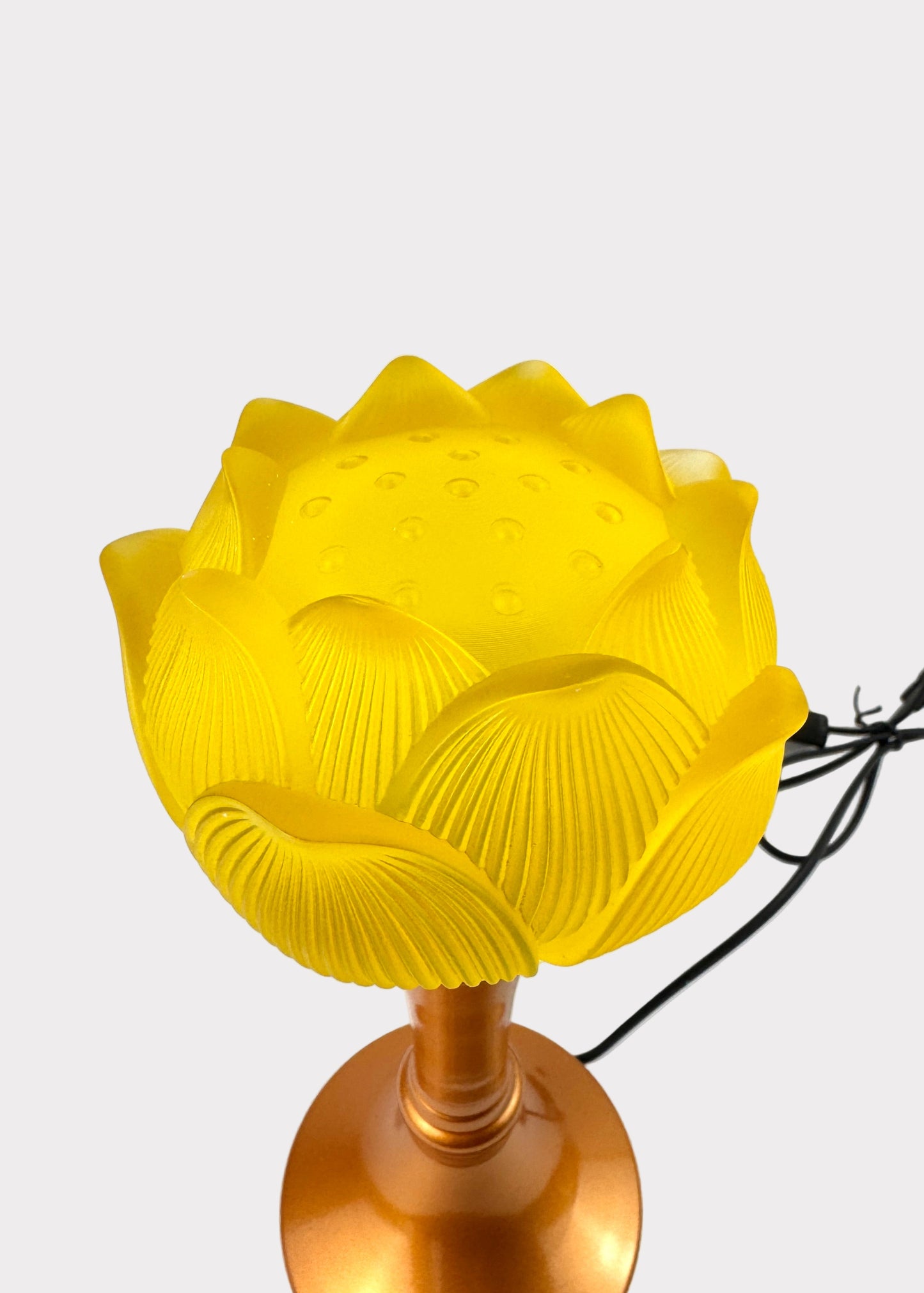 Lotus LED Lamp Pair – Yellow Flower – Multi-Color Glow