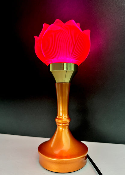Lotus LED Lamp Pair – Yellow Flower – Multi-Color Glow