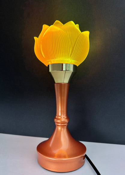 Lotus LED Lamp Pair – Yellow Flower – Multi-Color Glow