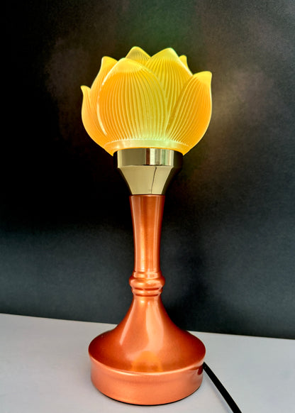 Lotus LED Lamp Pair – Yellow Flower – Multi-Color Glow