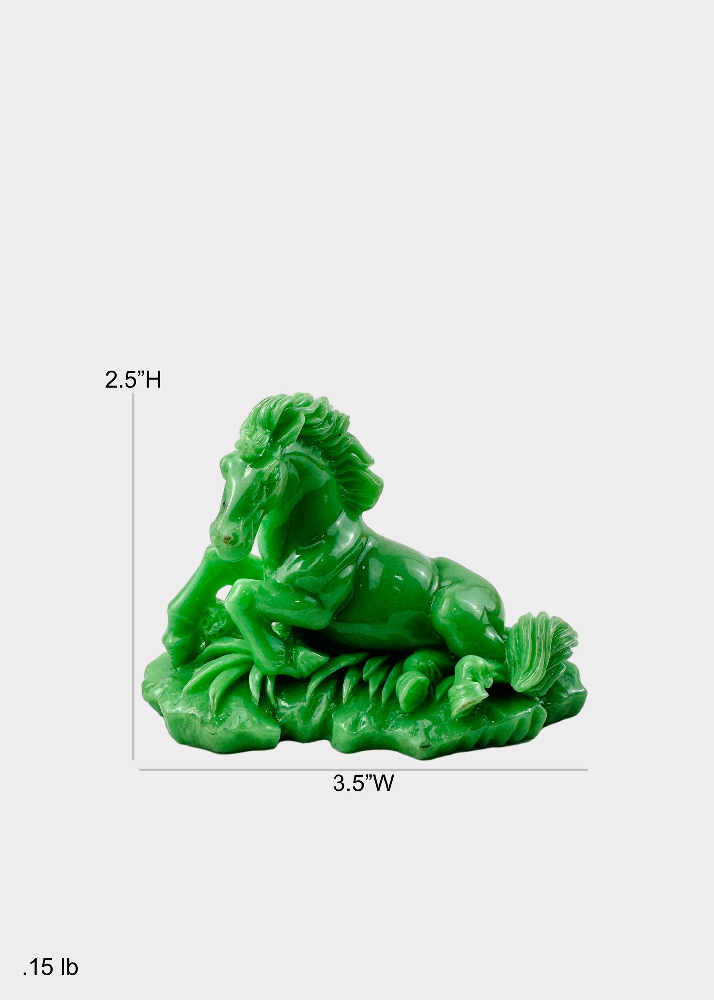 Green Galloping Horse Figurine Set – 8-Piece Decorative Collection