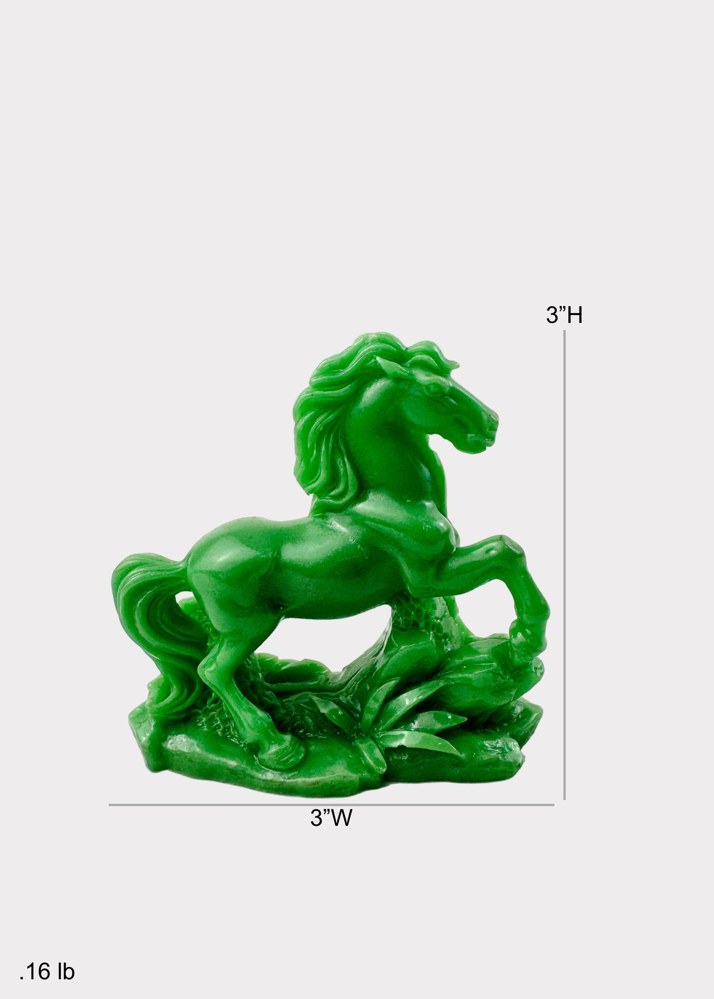 Green Galloping Horse Figurine Set – 8-Piece Decorative Collection