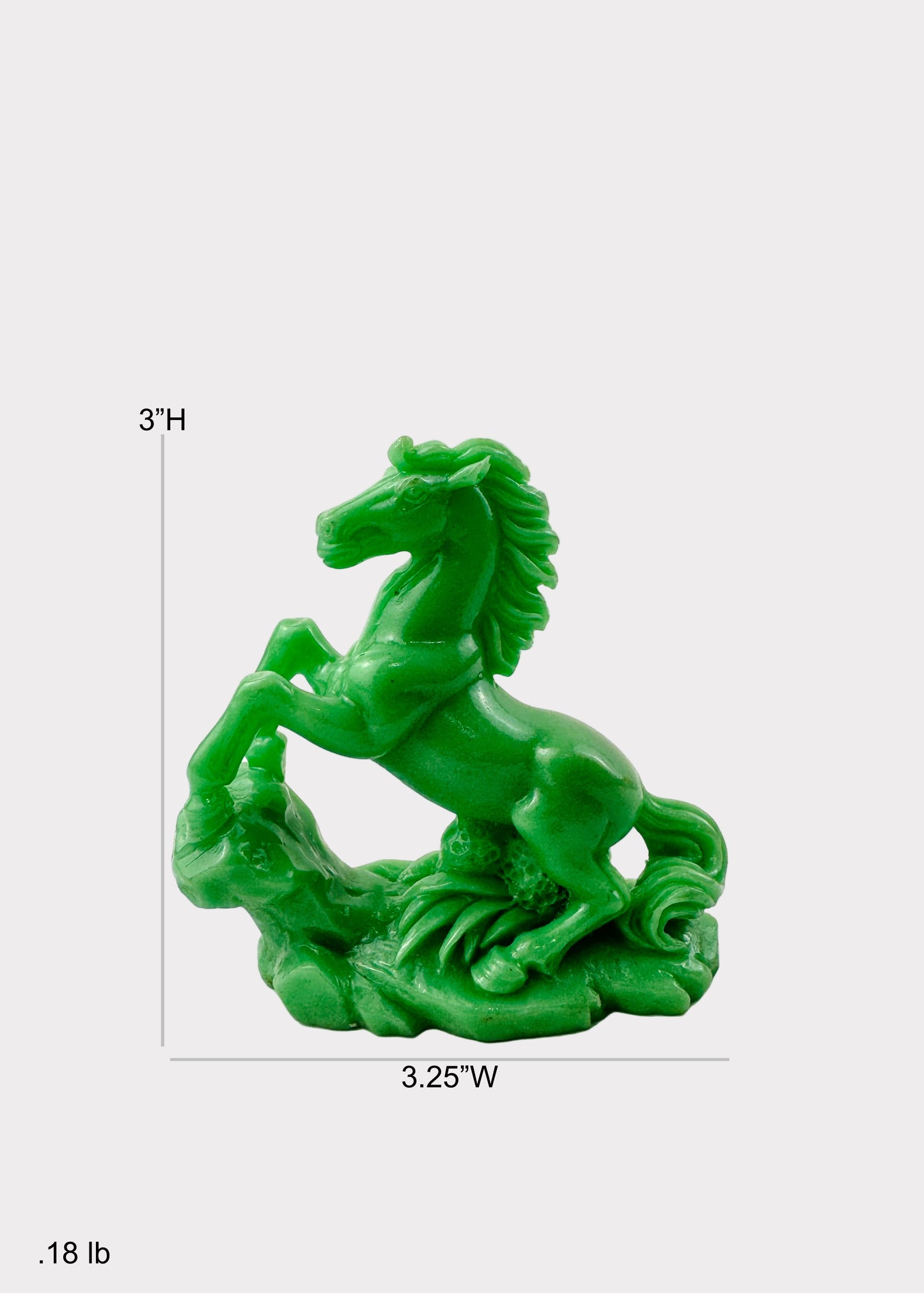 Green Galloping Horse Figurine Set – 8-Piece Decorative Collection