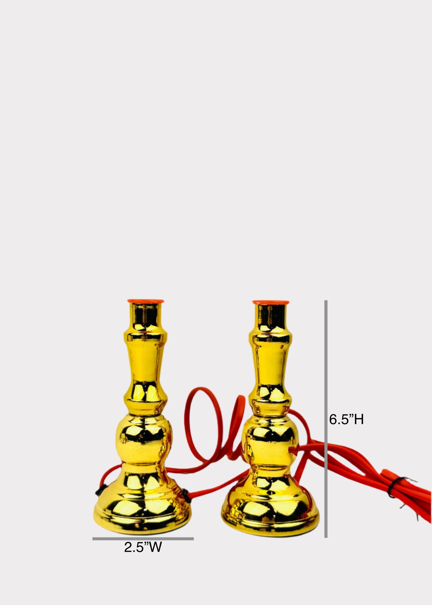 Traditional Golden Metal Alloy Altar Lights