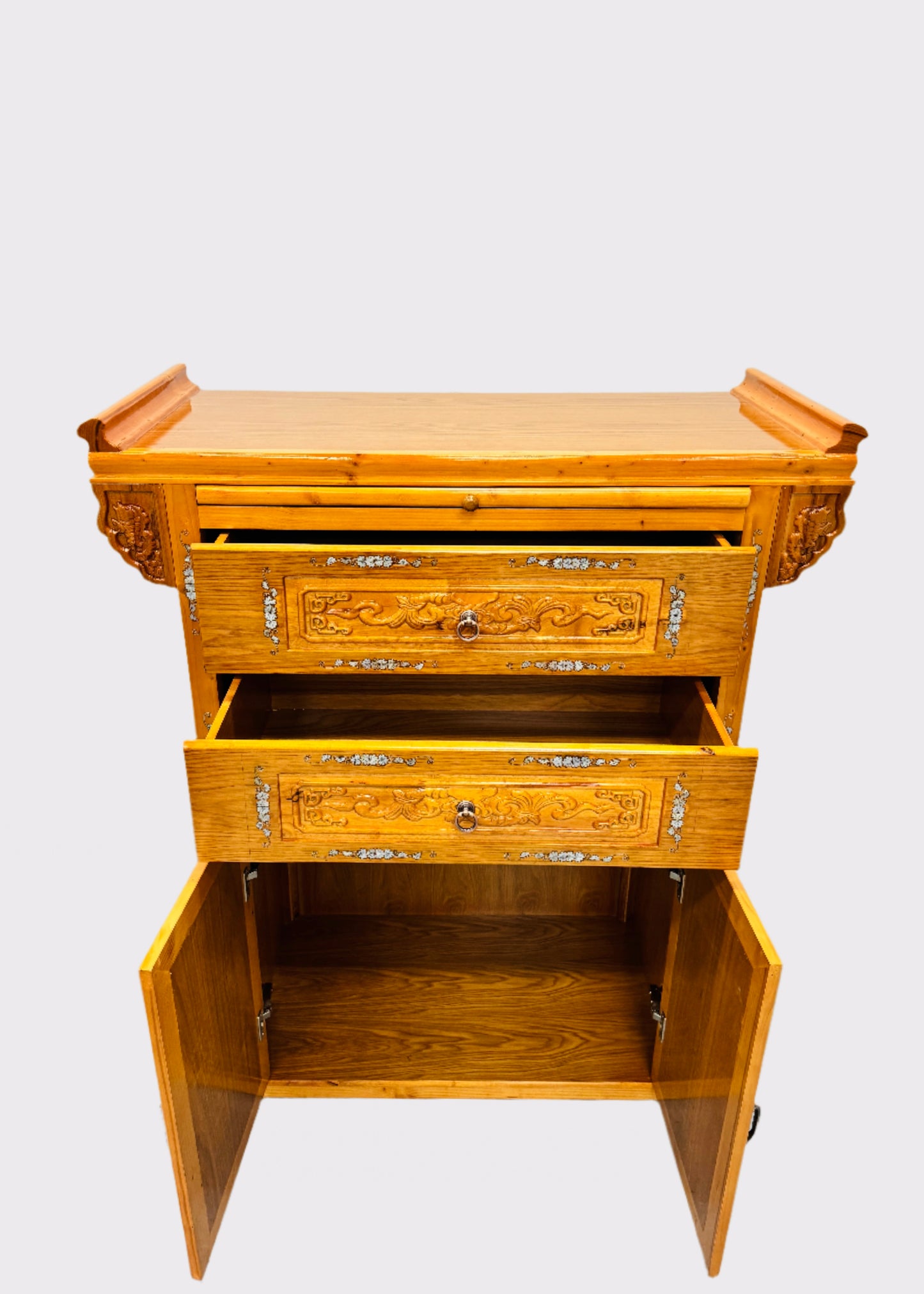 42” Cabinet Altar – Vietnamese Style – Yellow