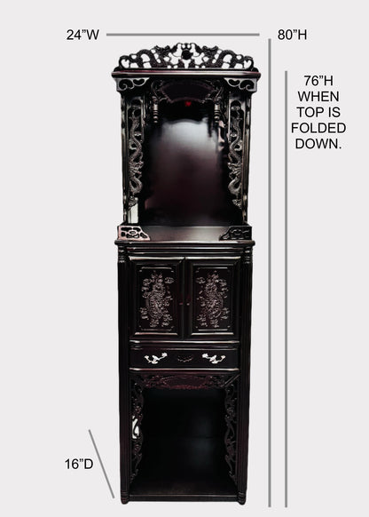 24” 3-Tier Altar – Middle Cabinet – Red