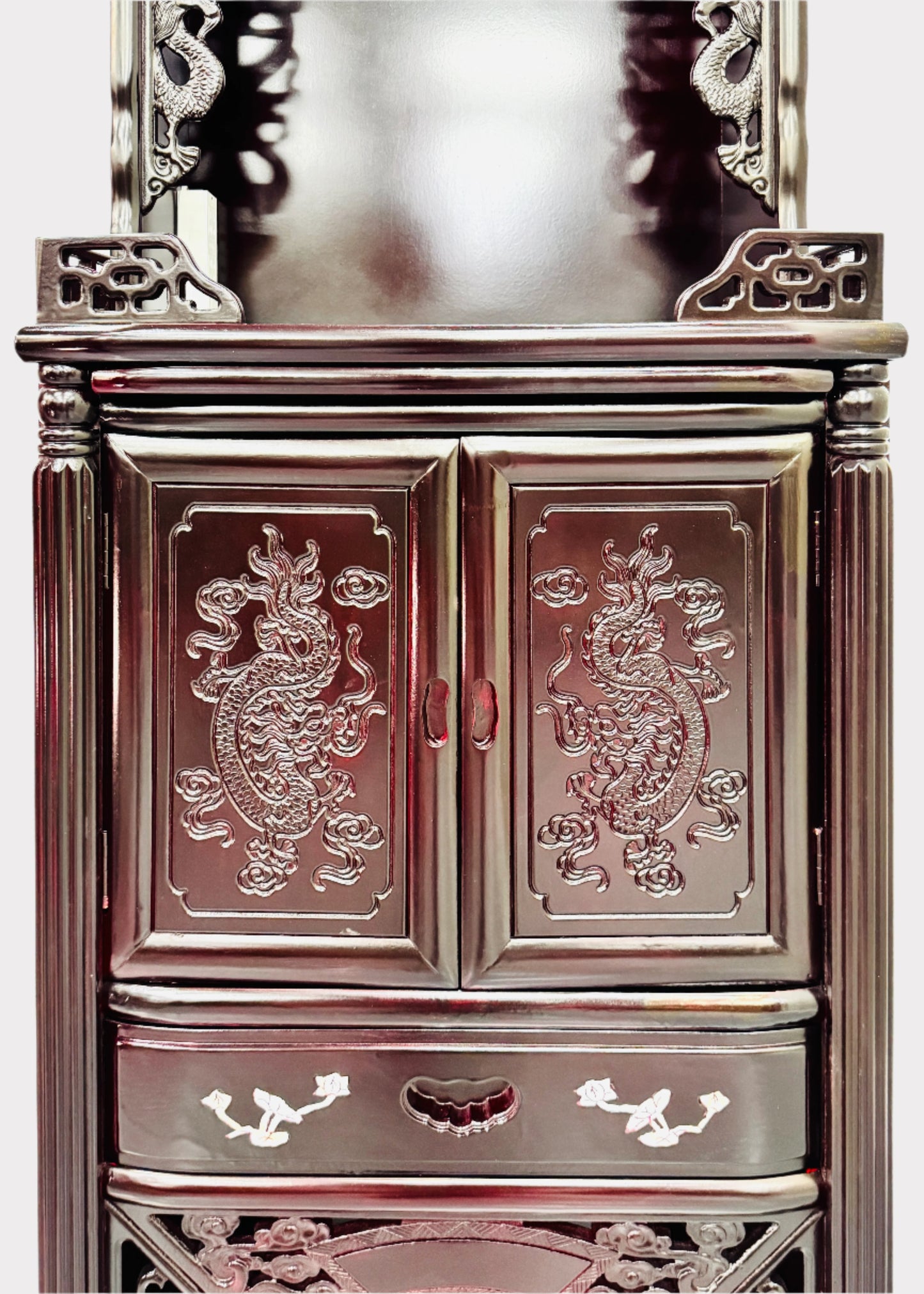 24” 3-Tier Altar – Middle Cabinet – Red