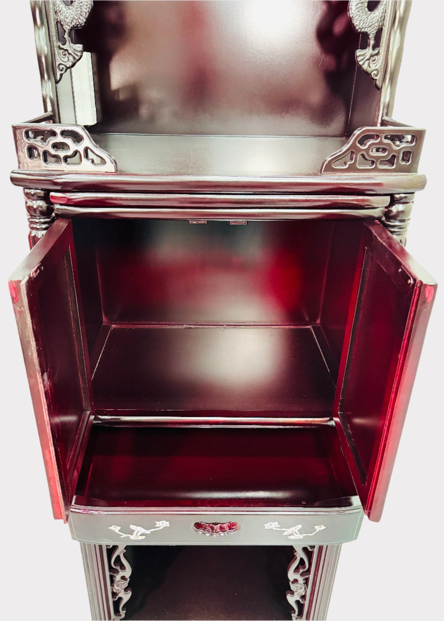 24” 3-Tier Altar – Middle Cabinet – Red